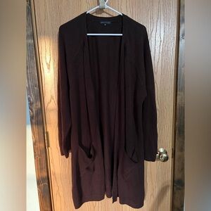 Dark Brown Women's Cardigan by Napa Valley